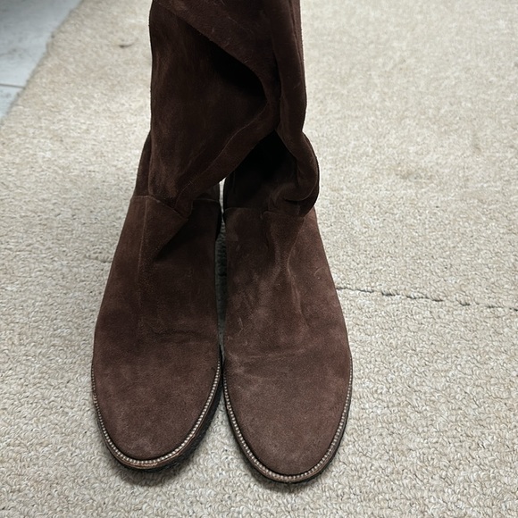 Kors brown suede long boot with rubber sole - Picture 2 of 6